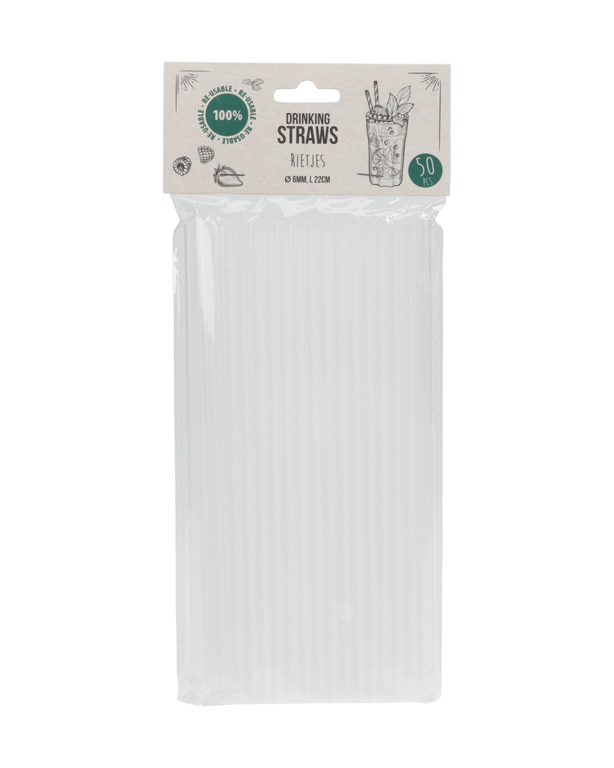 Sugerør 50 stk genanvendelige