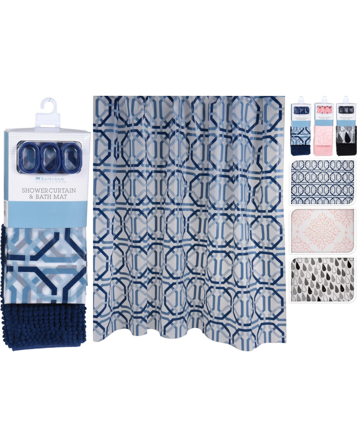 Badeforhæng og måtte