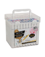 Duo-Tuscher – 80 stk. i æske med håndtag