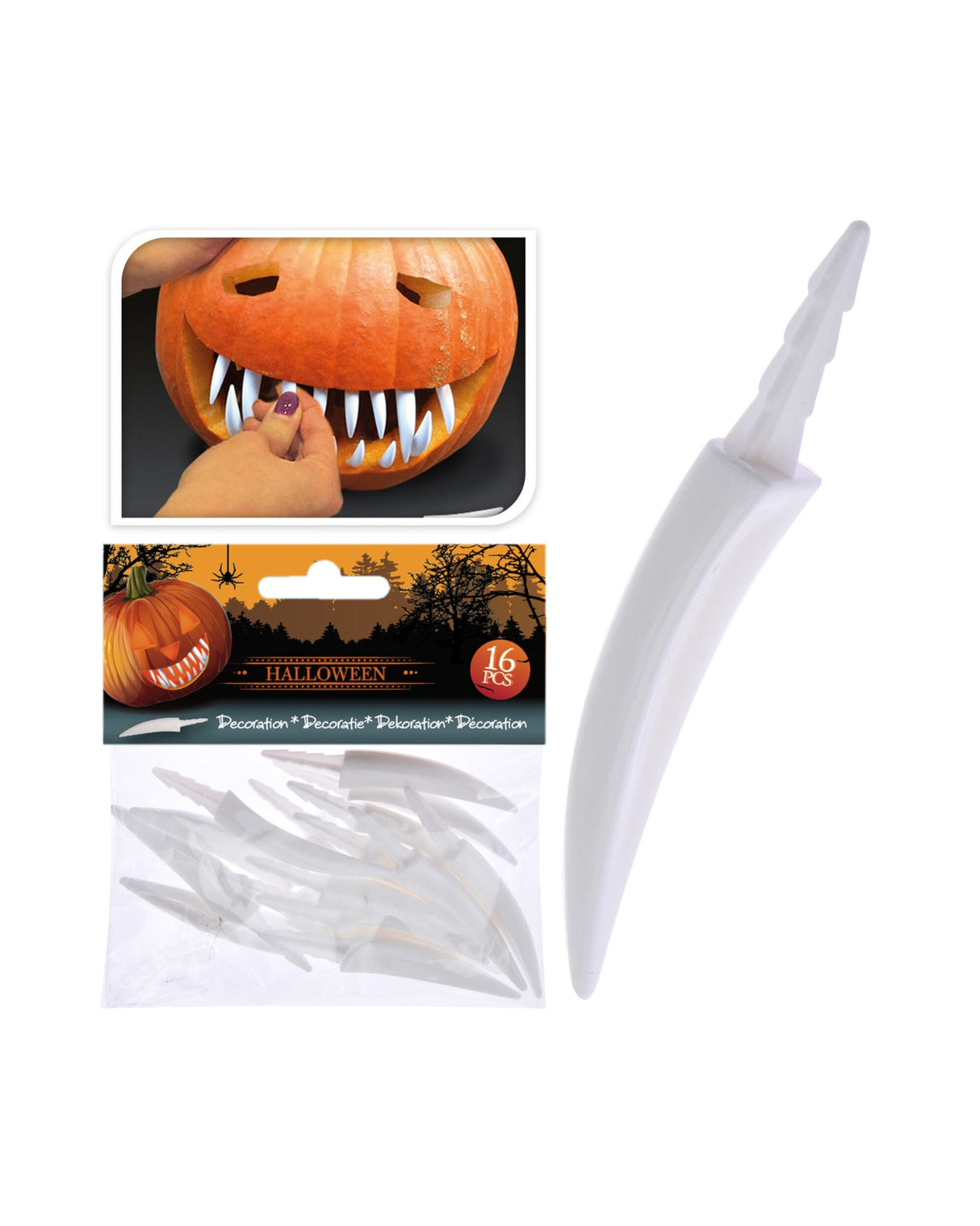 Græskar tænder 16stk