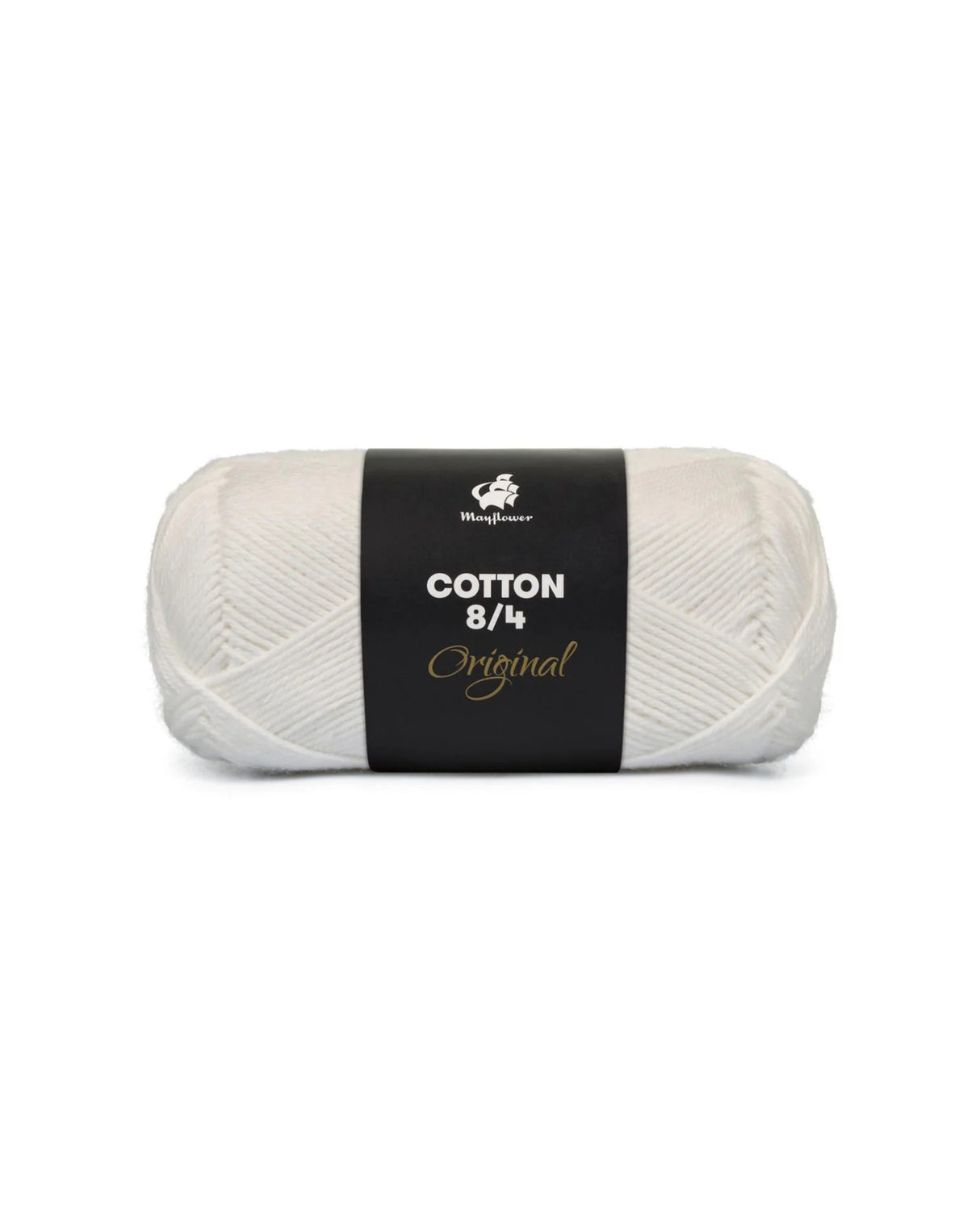 Cotton yarn 8/4 50g - From Mayflower - Color 1402 White 