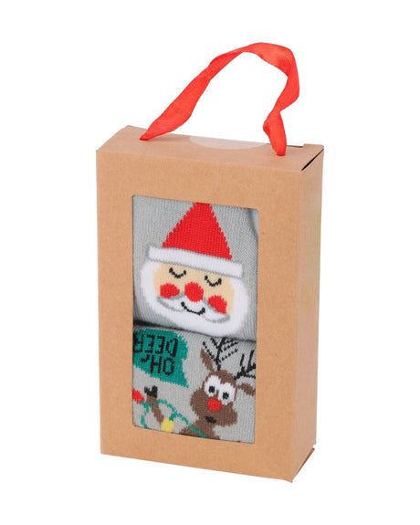 Julesokker 2 par i gavepose