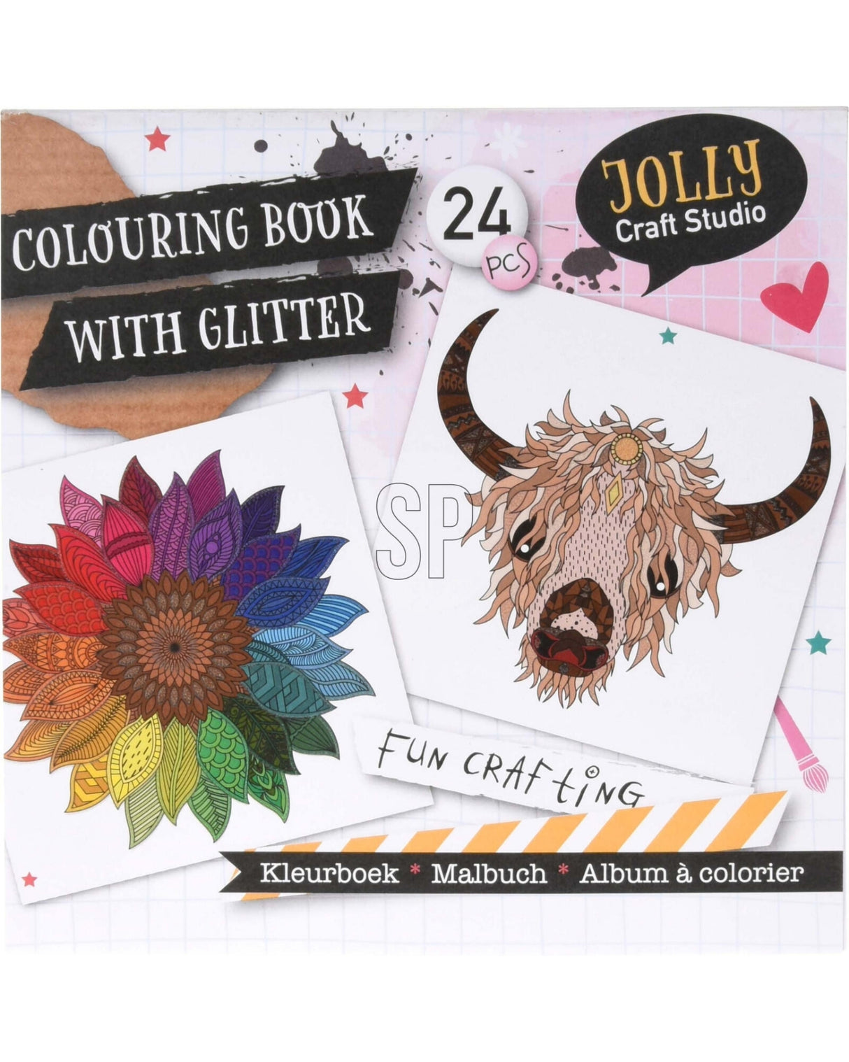 Malebog med glitter