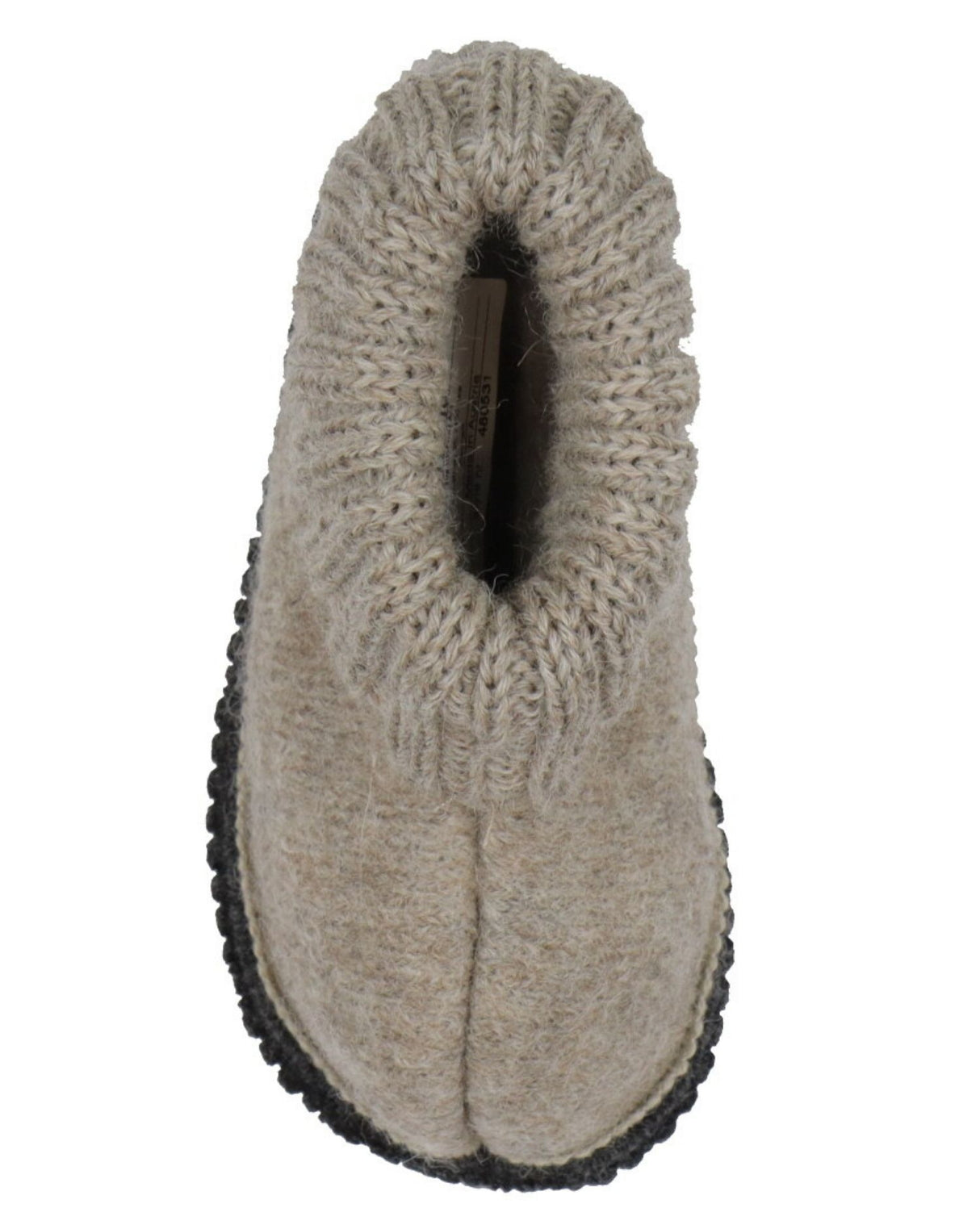 Lysegrå Huttelihut uld sutsko - Camel melange - 480531-2044