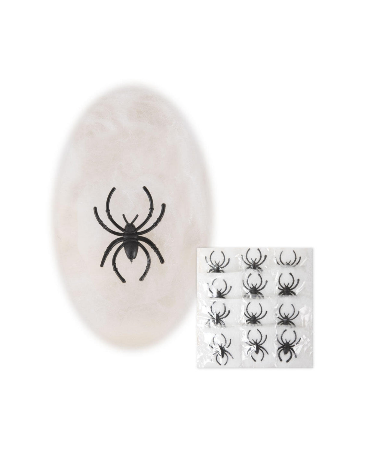 Spindelvæv 0,4g  med 12 edderkopper