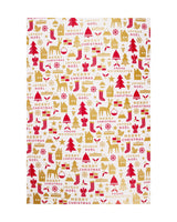 Gavepapir 100x500 cm - Julemotiv