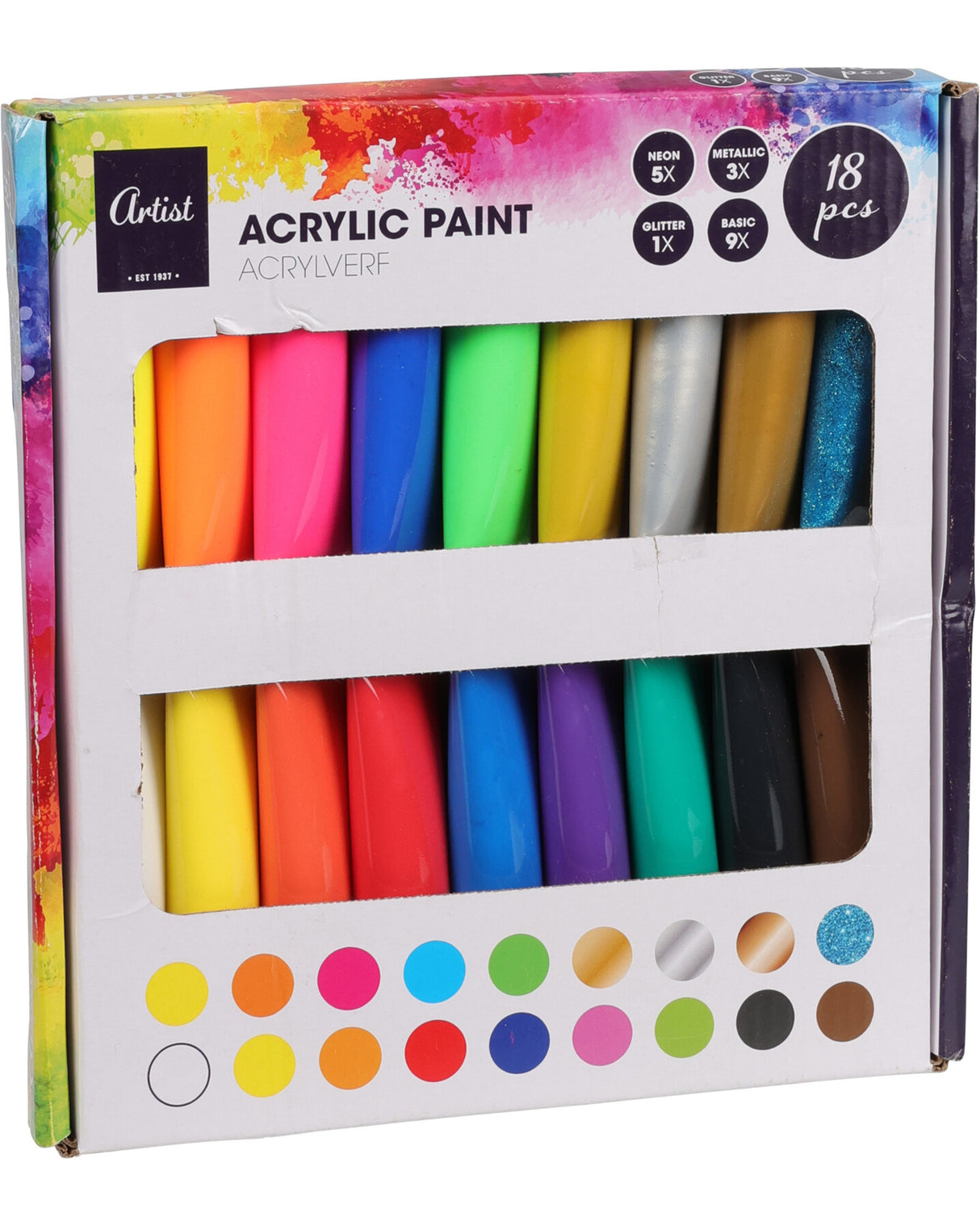 Akrylmaling 18x36 ml