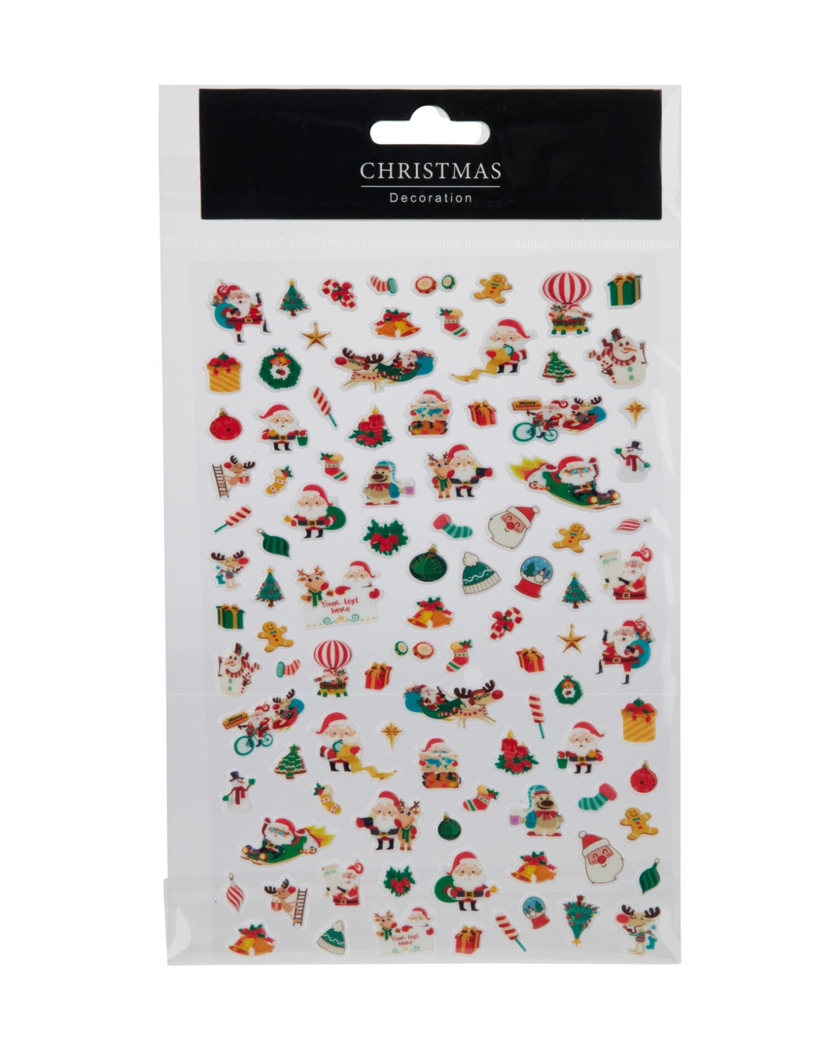 Stickers 3D med julemotiver