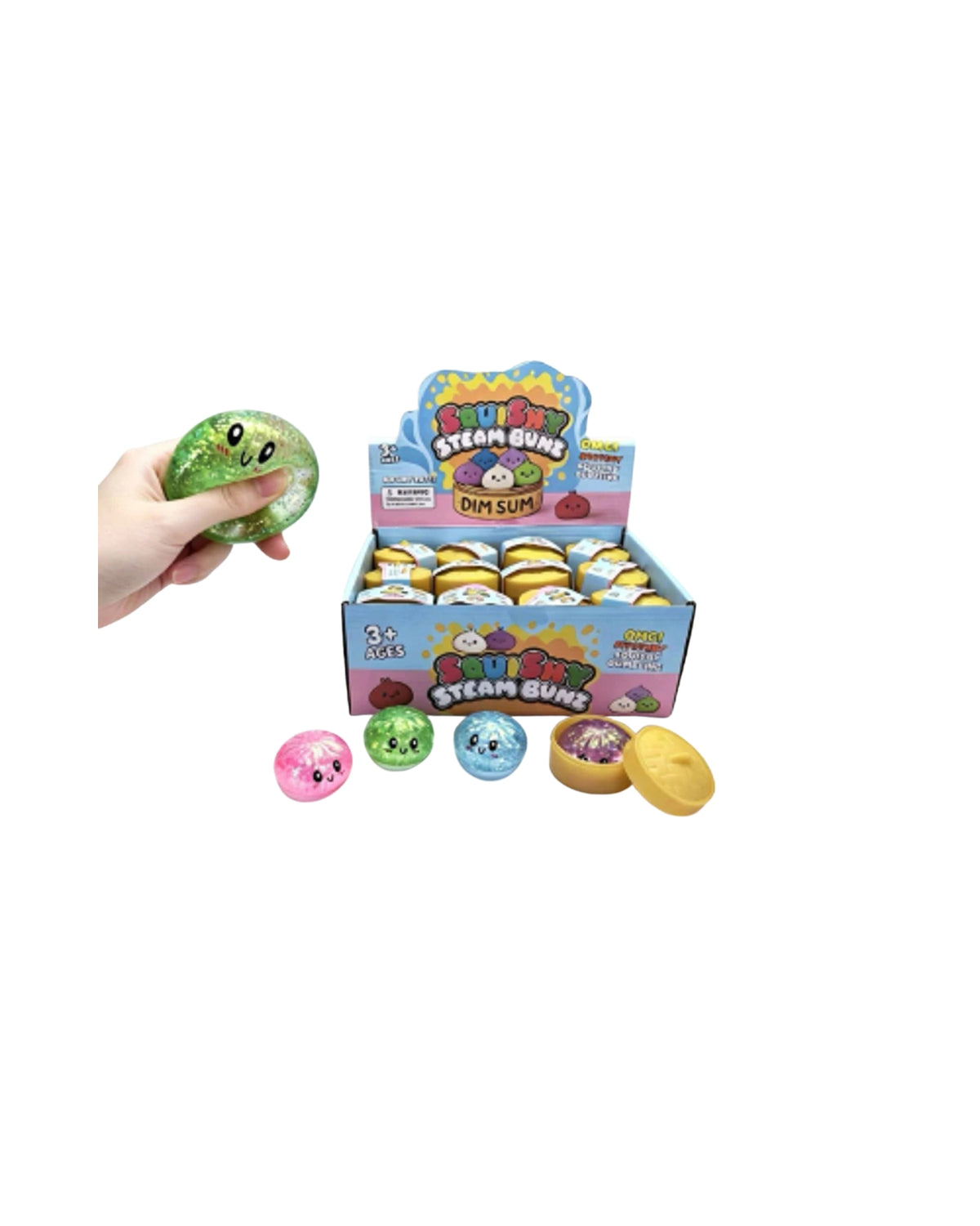 Squishy Dim Sum med Glitter – 5,5 cm
