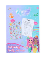 Malebog A4 med stickers og 16 sider