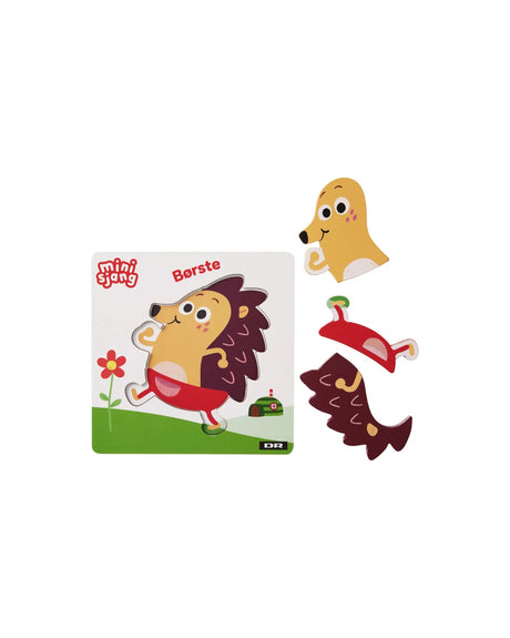 DR Børste Træpuslespil, 3 brikker