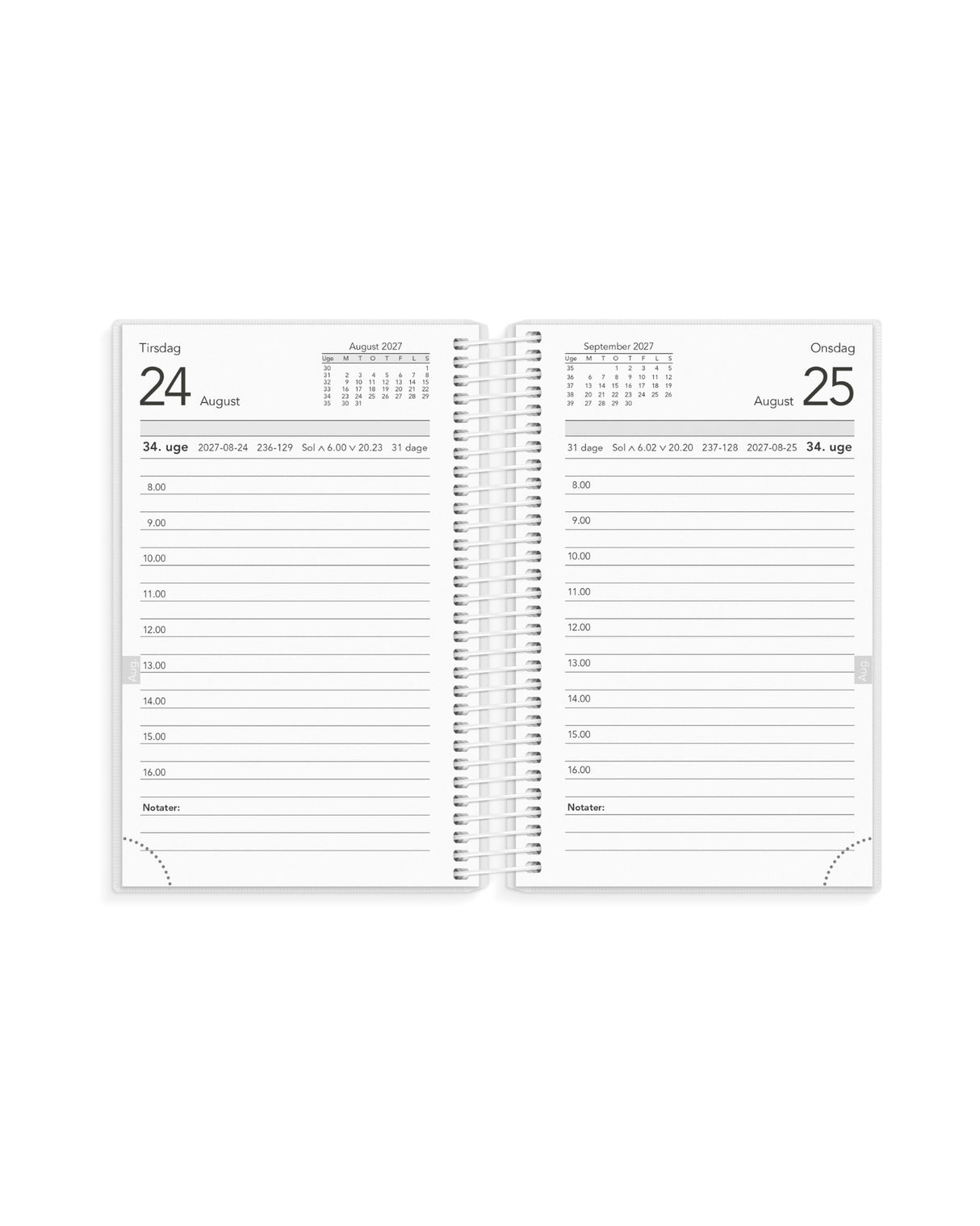Basic Mini Dagkalender Pp-Plast 2027