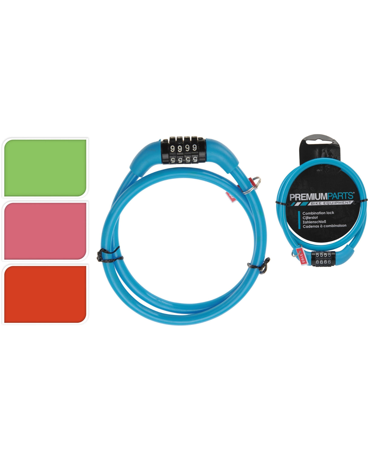 Wire lock - Bicycle lock 65 cm with code