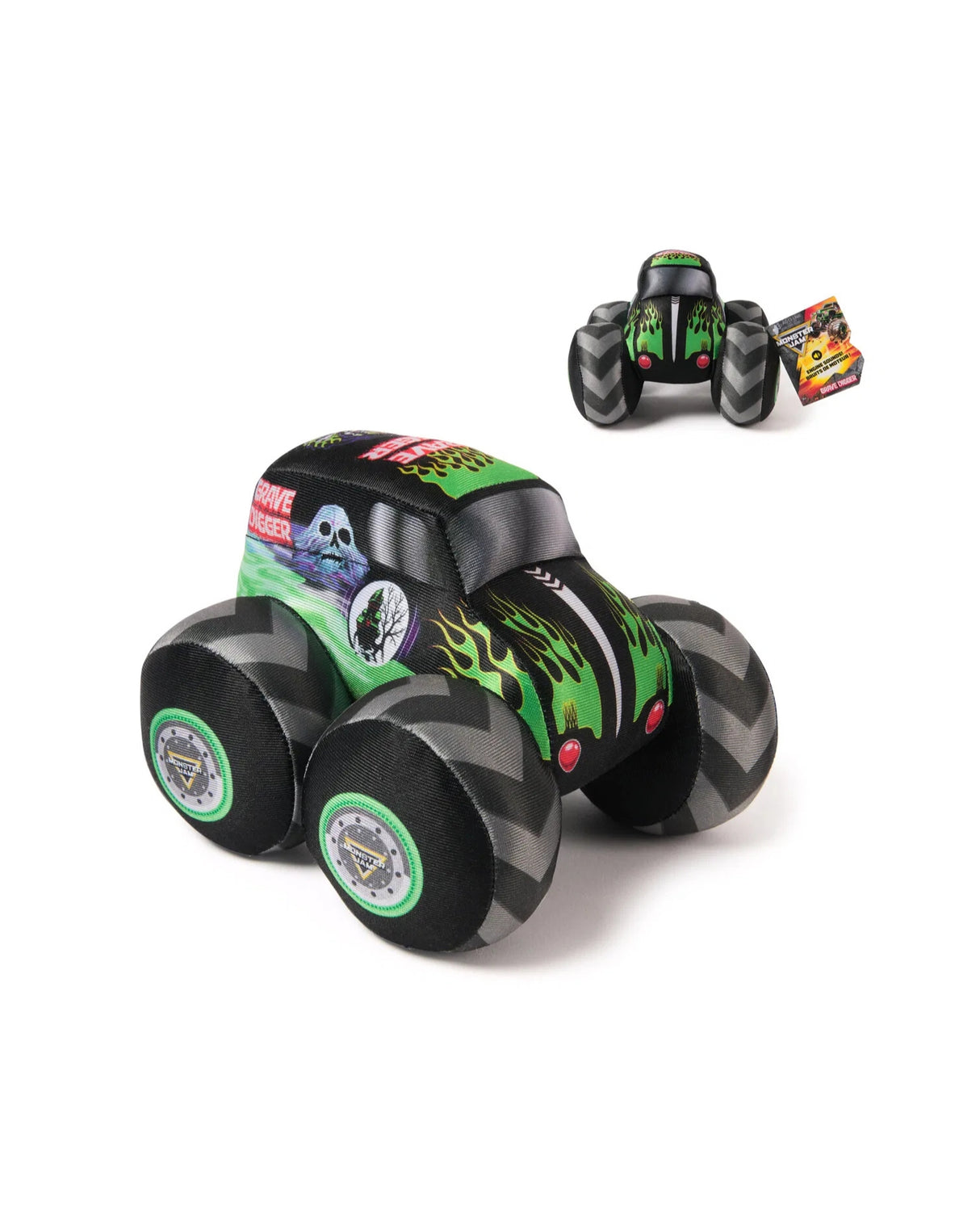 Monster Jam Plush Truck 17 cm w. Sound - Grave Digger