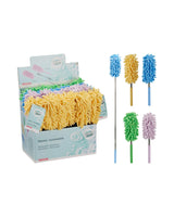 Teleskopisk mikrofiberstøver – assorterede farver