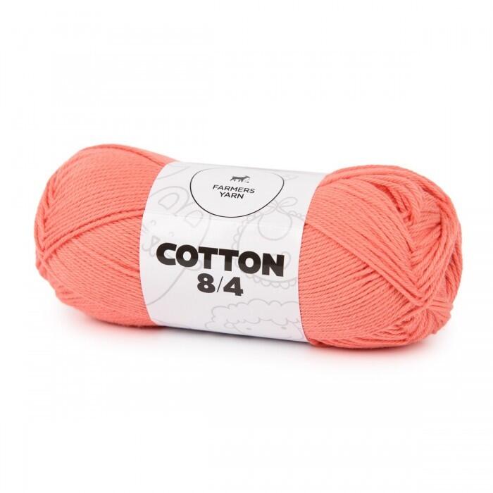 Cotton yarn Farmers Yarn color 50 Peach 8/4 50 g - UDG