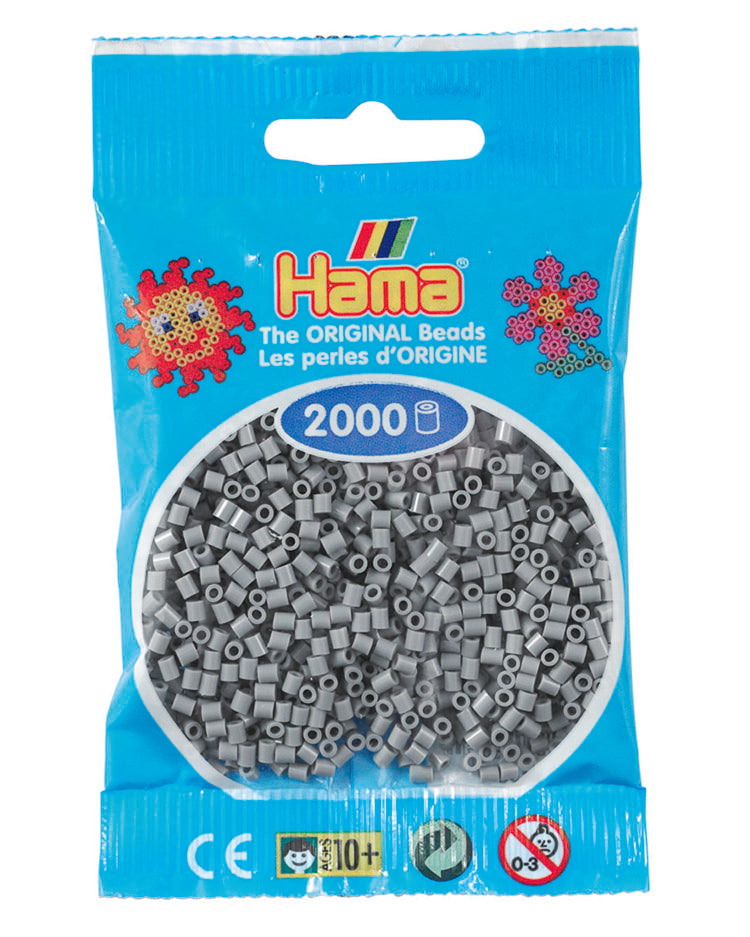 Hama mini perler Grå 501-17