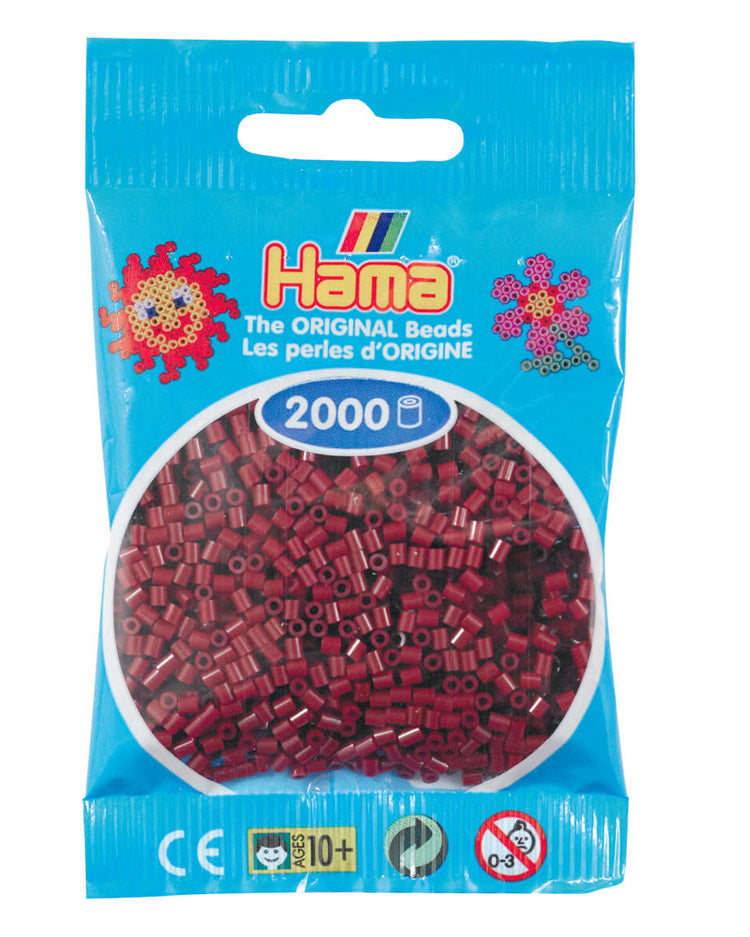 Hama mini perler Mørkerød 501-30