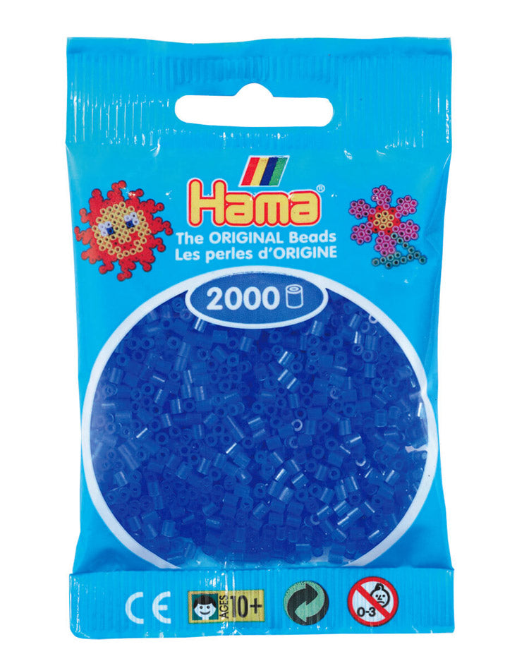 Hama mini perler Neon blå 501-36