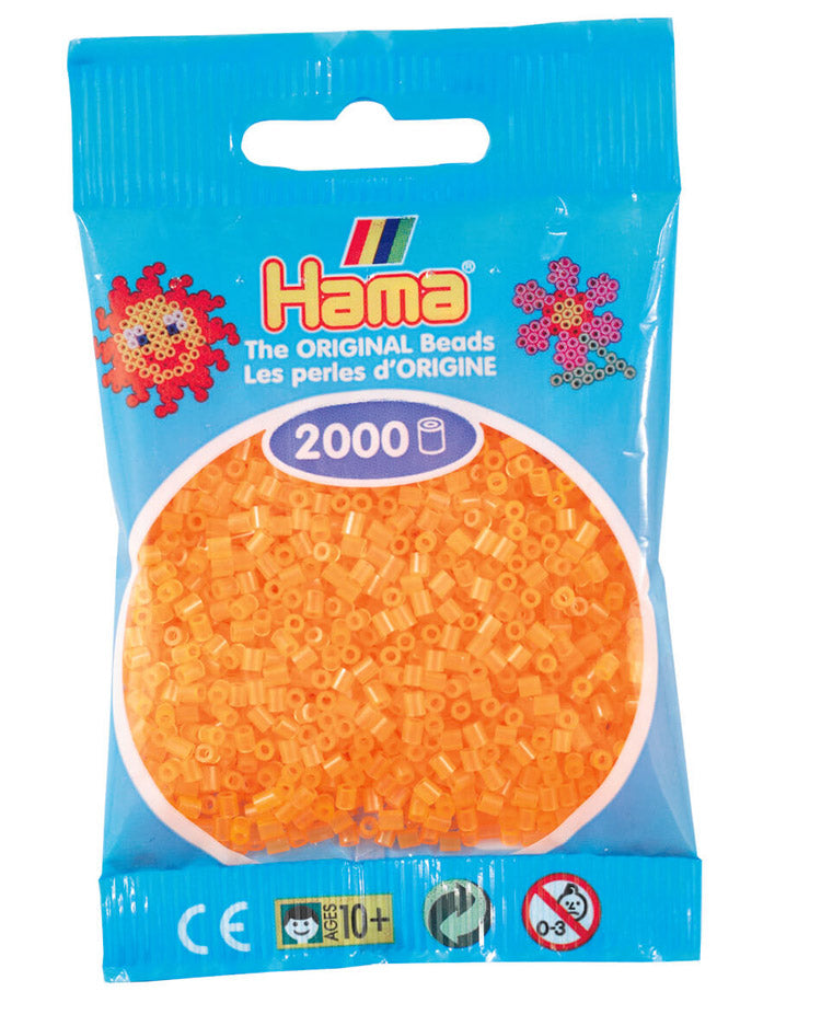 Hama mini perler Neon orange 501-38
