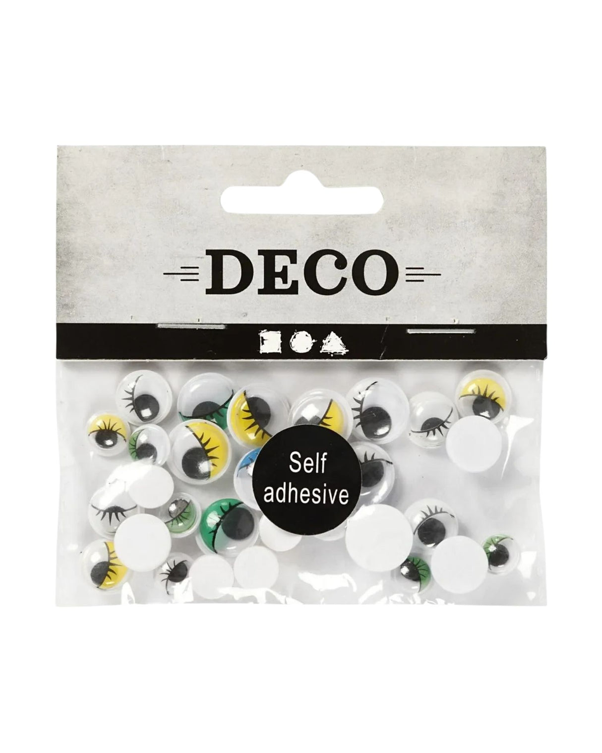 Rulleøjne 1 Pk., 30 Ass., Selvklæbende, Diam. 8-12 mm