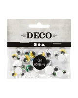 Rulleøjne 1 Pk., 30 Ass., Selvklæbende, Diam. 8-12 mm