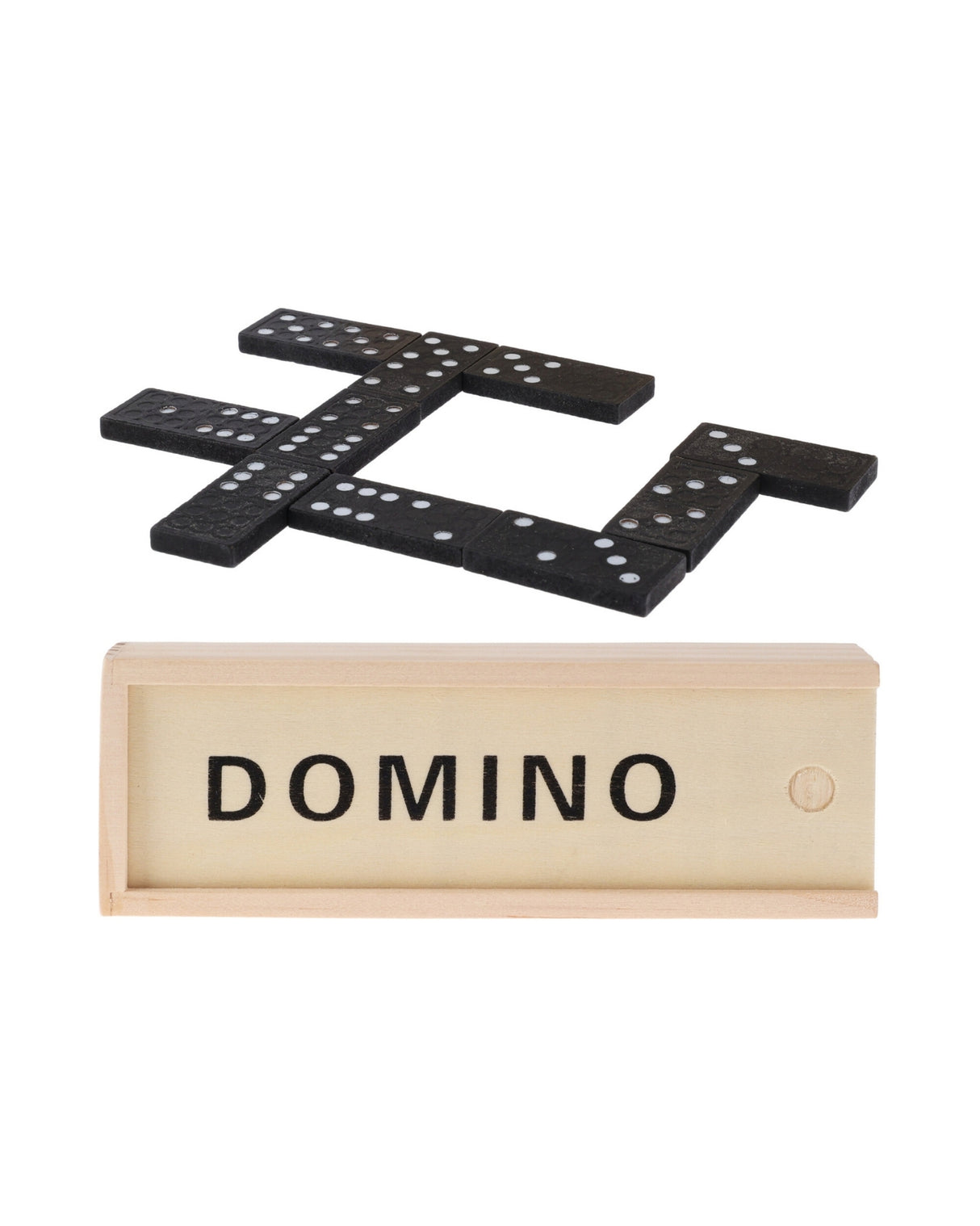Dominosæt i trækasse – 28 dele