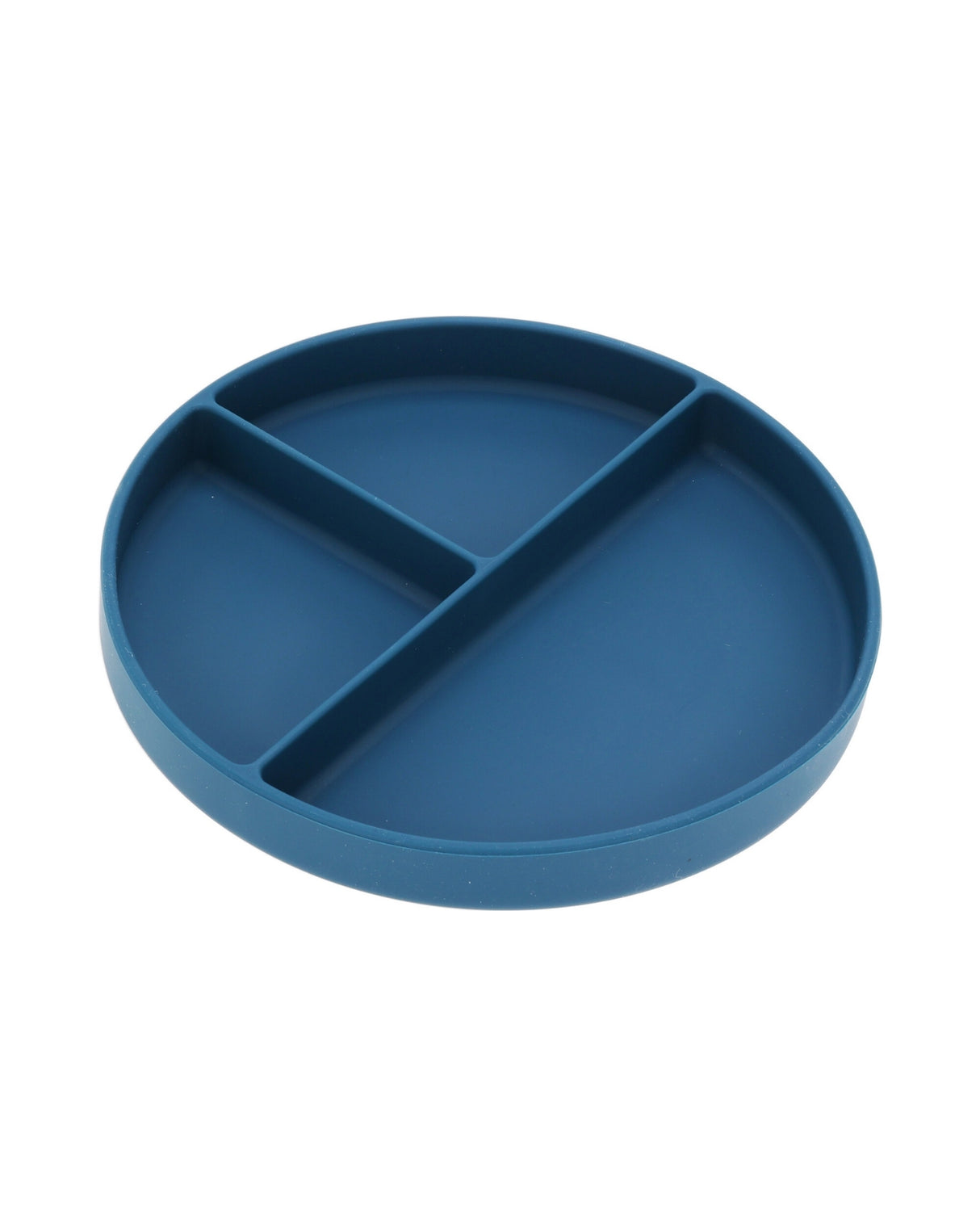 Tallerken med 3 rum og sugekop – 5 farver