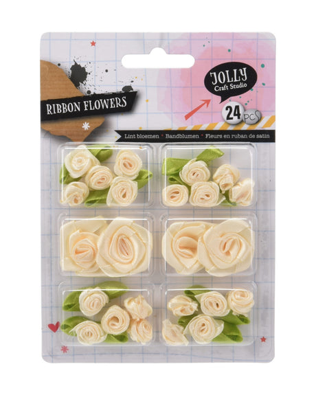 Blomster af fløjlsbånd