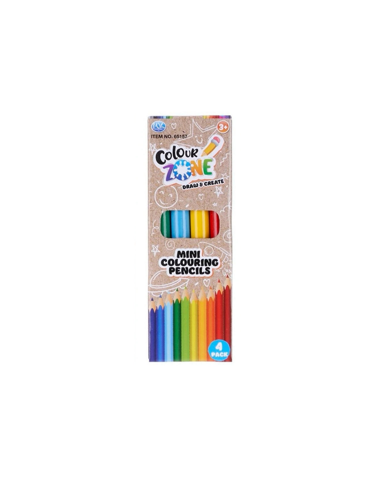 Mini Farveblyanter Color Zone – 4 Pak