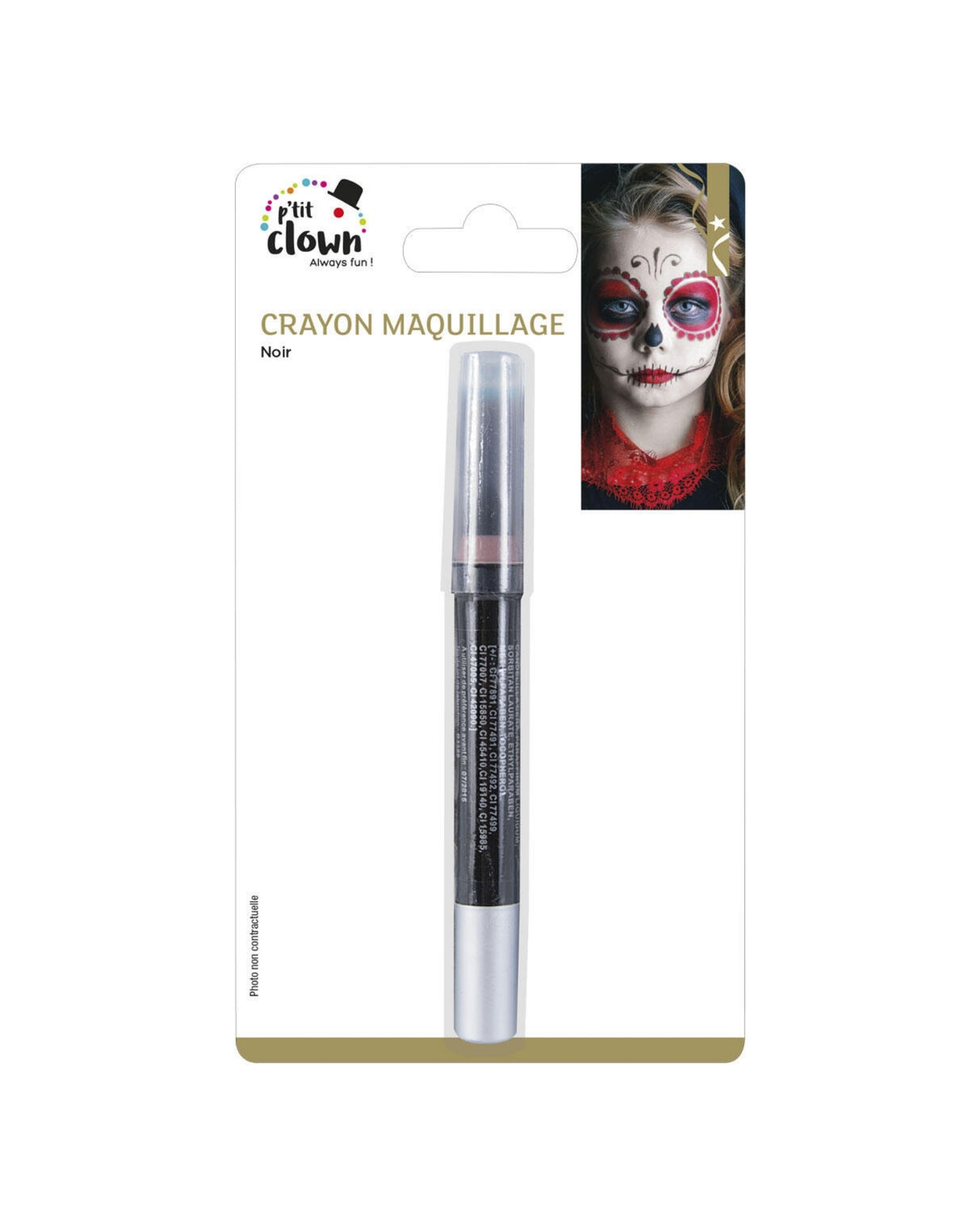 Ansigtsfarve sort 3g - Pencil