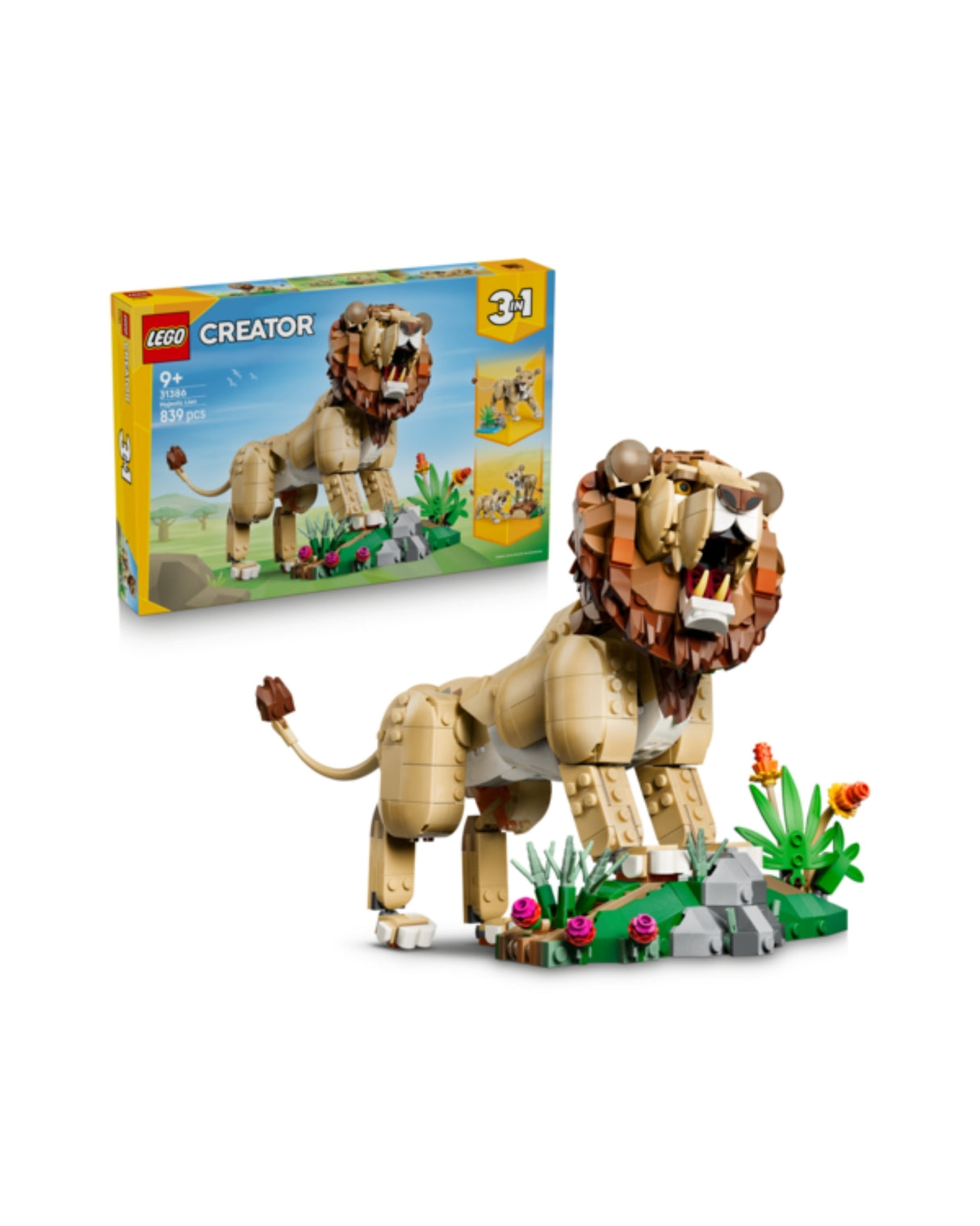 LEGO 31386 Vilde dyr: Majestætisk løve - LEGO Creator 31386