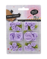 Blomster af fløjlsbånd