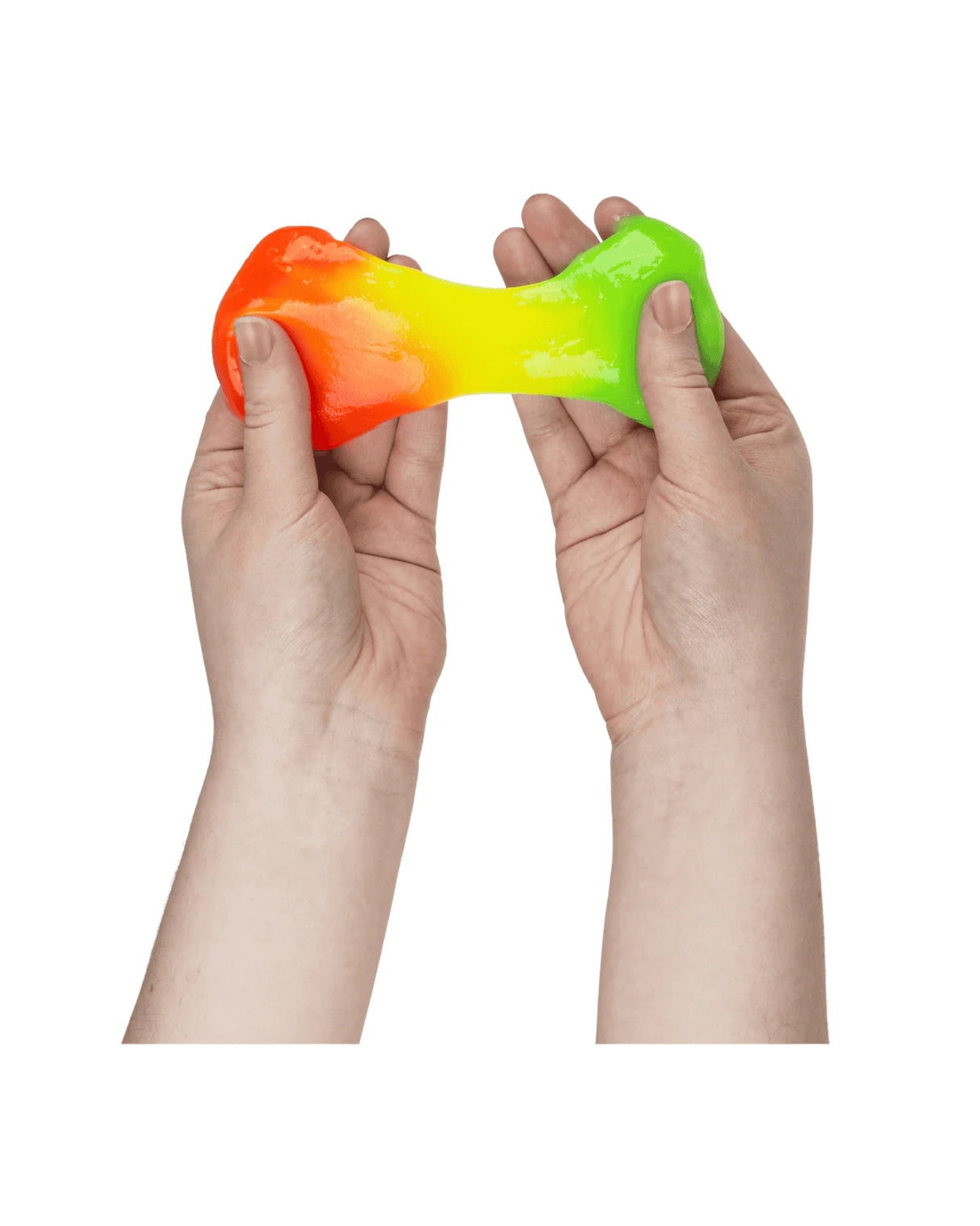 Farverigt neon slime med flot regnbueeffekt.