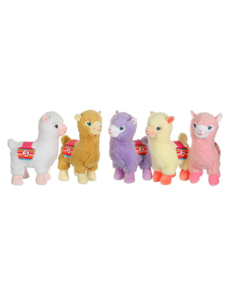 Plys lama 20cm med lyd