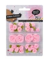 Blomster af fløjlsbånd