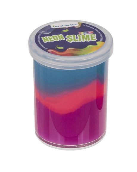 Farverigt neon slime med flot regnbueeffekt.