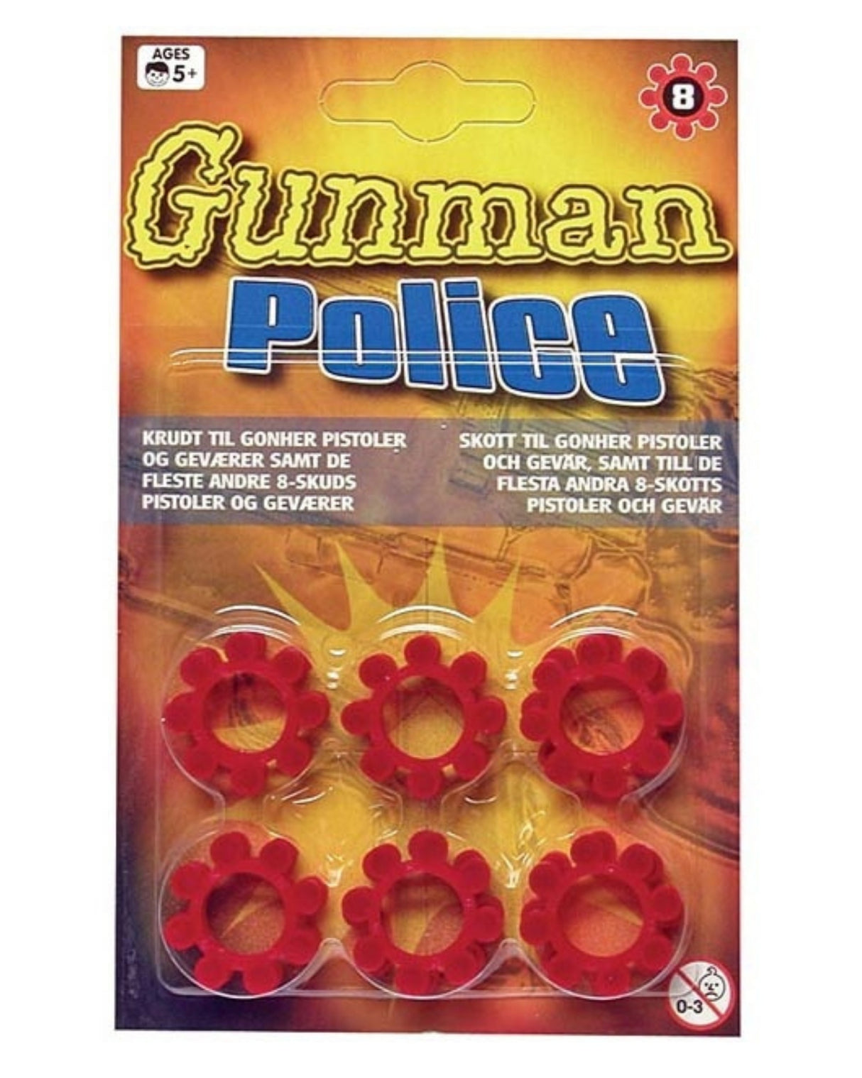 Krudt 8 skud 96 stk - Gunman