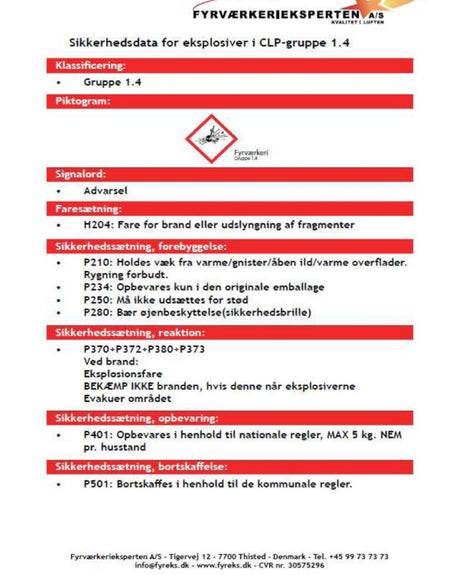 Stjernekaster 20 stk 16 cm
