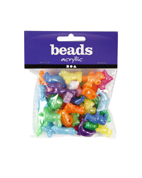 Wooden bead mix 8 mm approx. 90 pieces