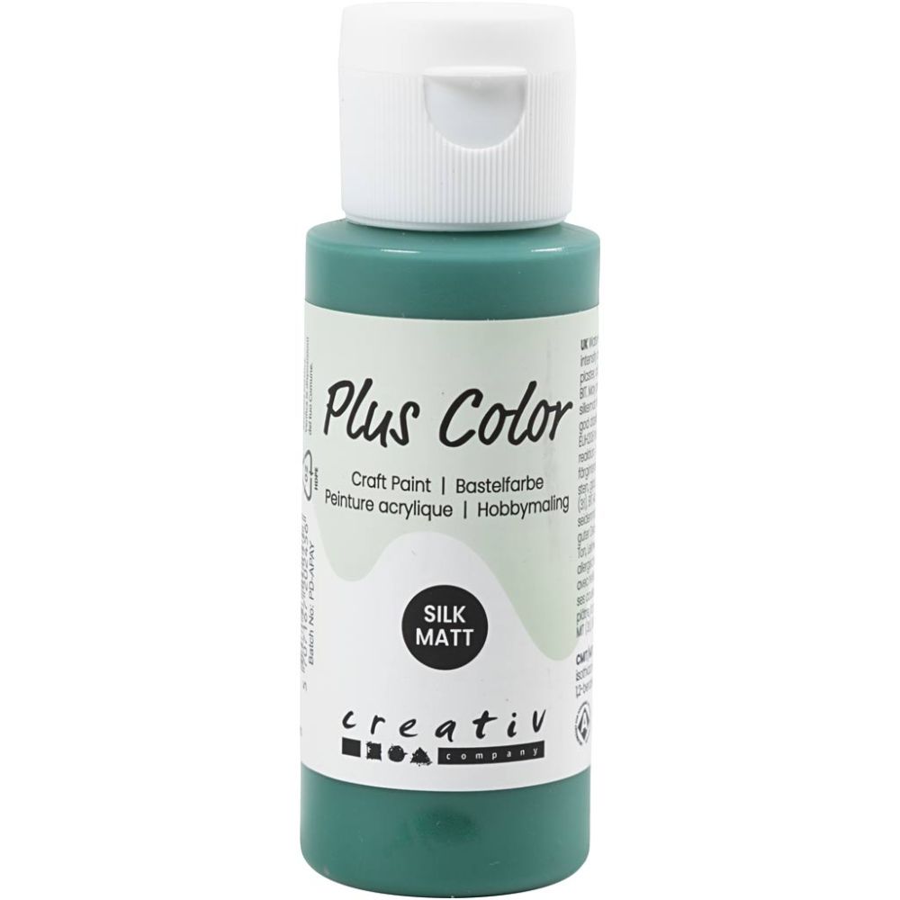 Hobbymaling acryl - Mørk grøn 60 ml. 39612