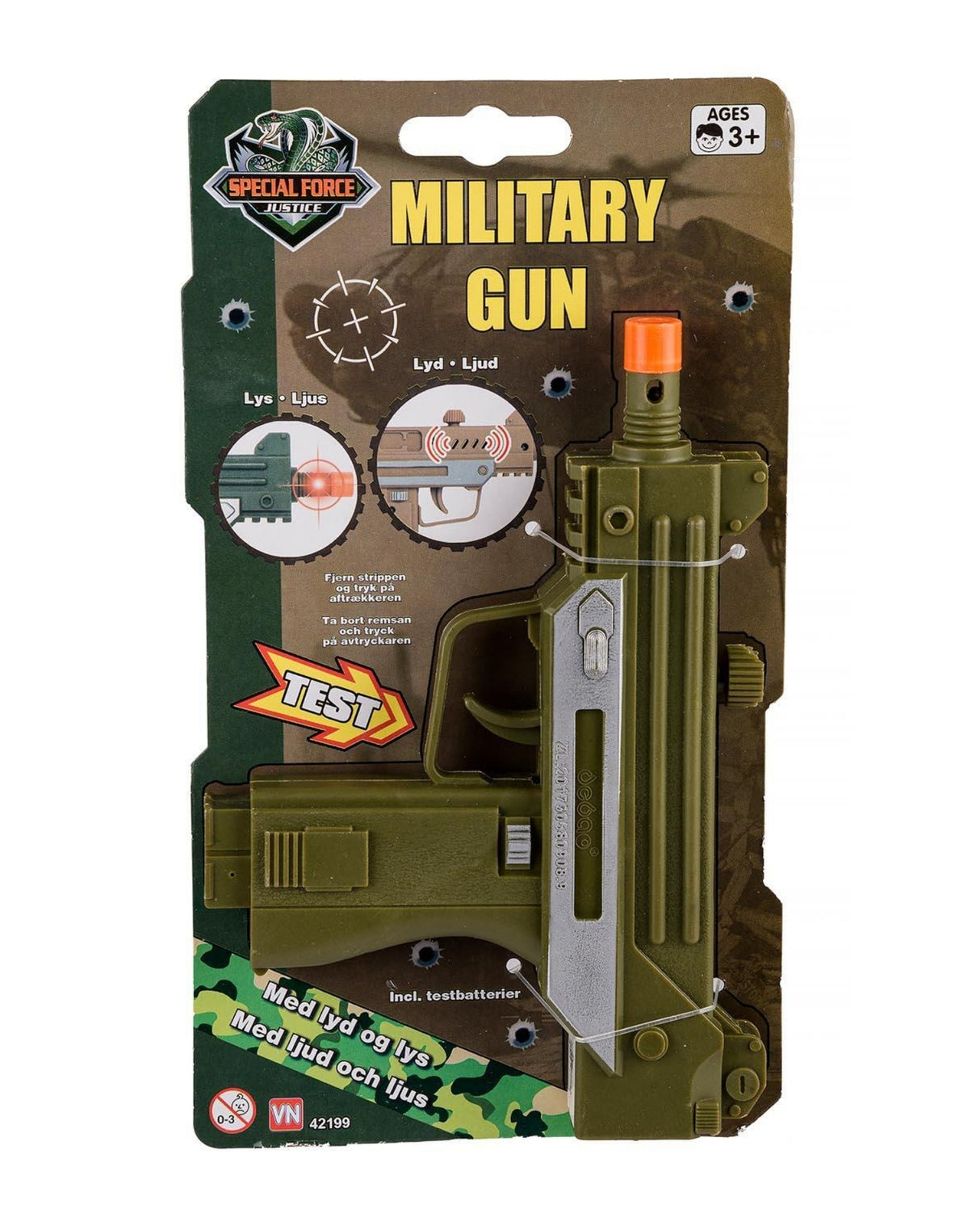 Pistol militær med batteri