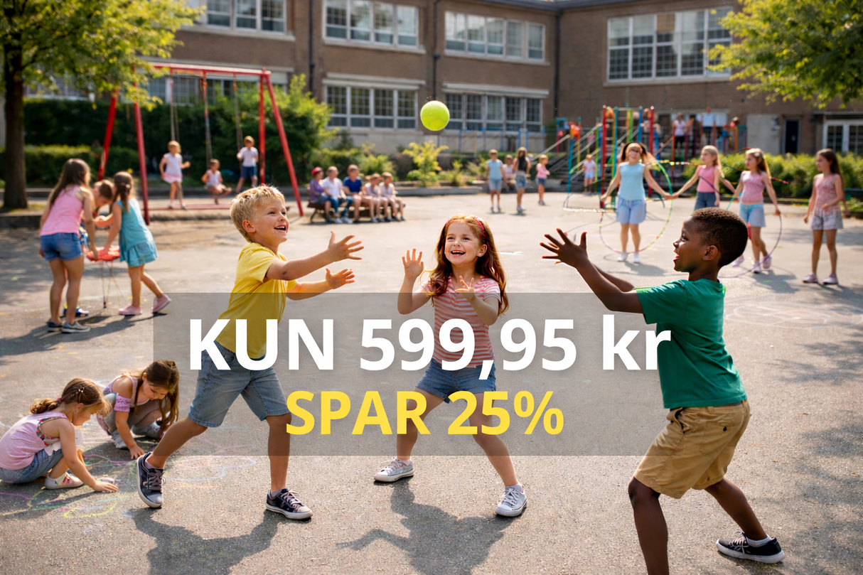 Aktivitets pakke til skolegården 599,95 kr
