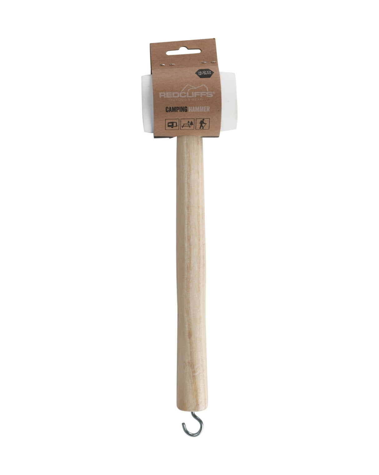 Campinghammer med krog - Gummihammer