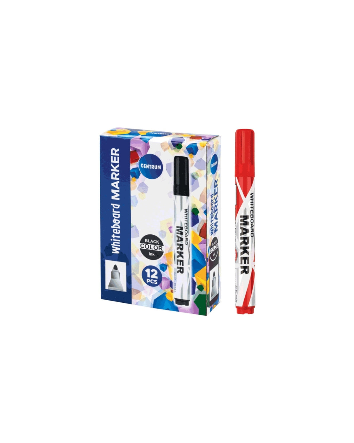 Whiteboardmarker 2x5 mm RØD 1 stk