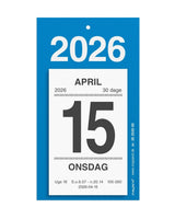 Afrivningskalender 2026 med bagsidetekst - Fra Mayland