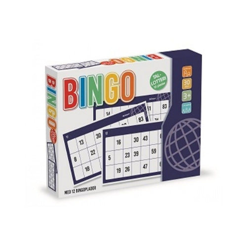 Bingo med 12 plader og 90 numre