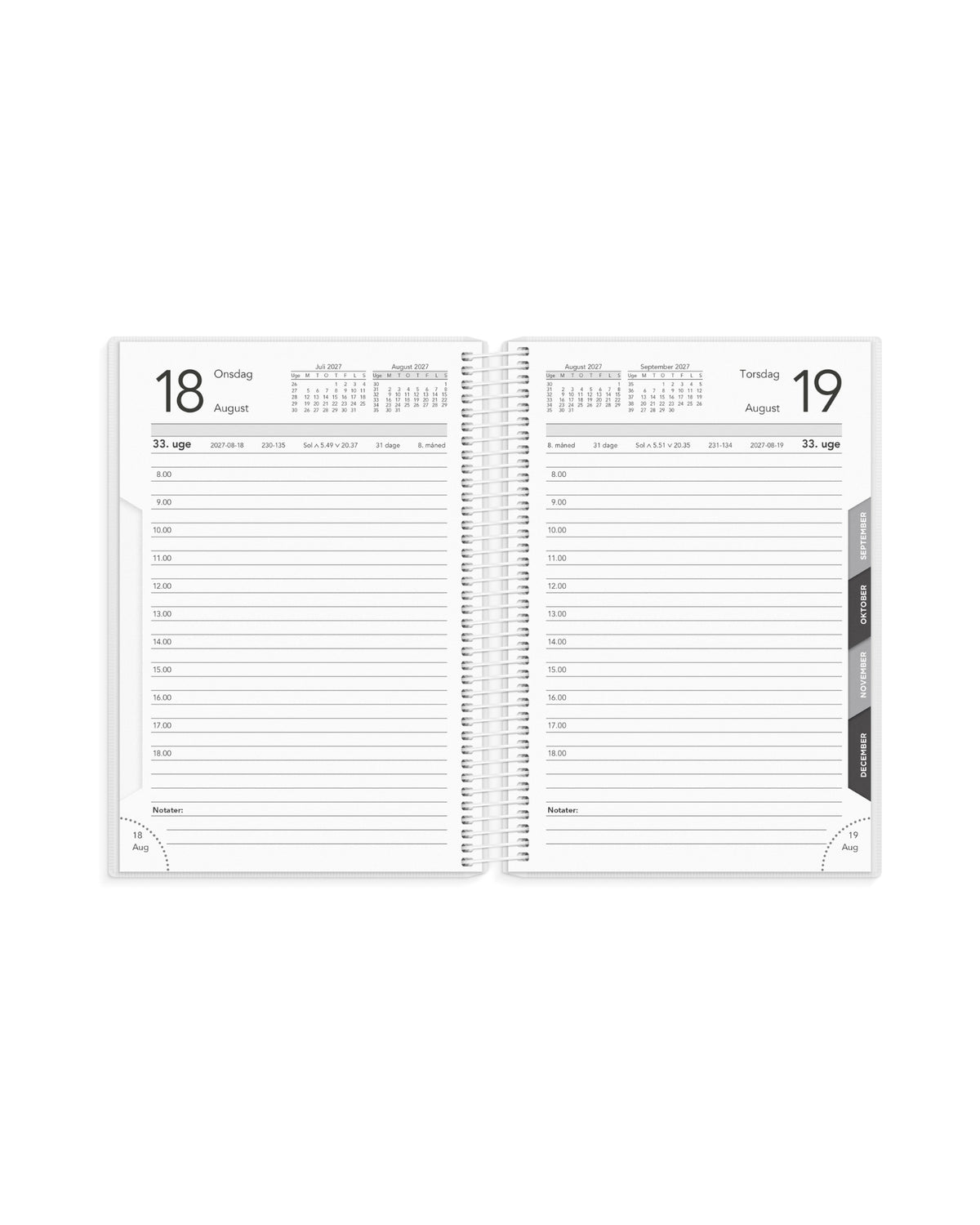 Basic Dagkalender Pp-Plast 2027