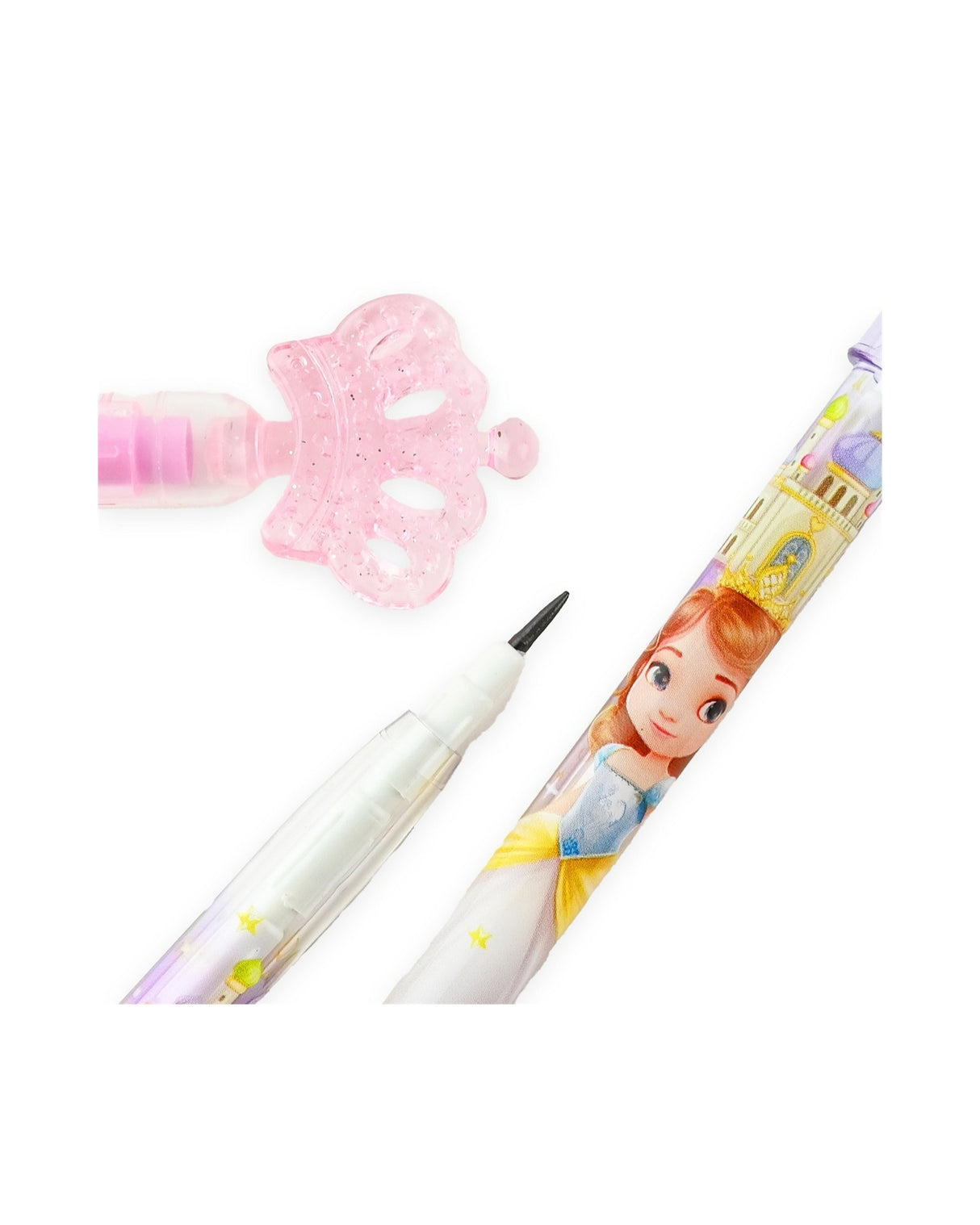 Pencil "push up" with Princesses 18 cm