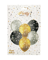 Balloner 6 stk - Nytår